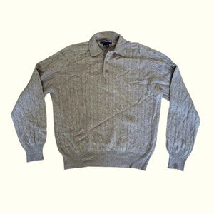 Kirkland Signature Gray Cable Knit Sweater